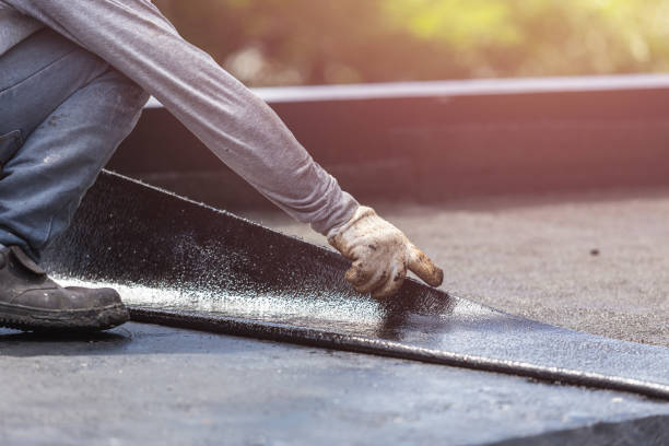 Professional Waterproofing technician working in Wayland, NY